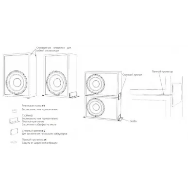 Сабвуфер M&K Sound C15S / VA500 Blue Edition Vinyl/None
